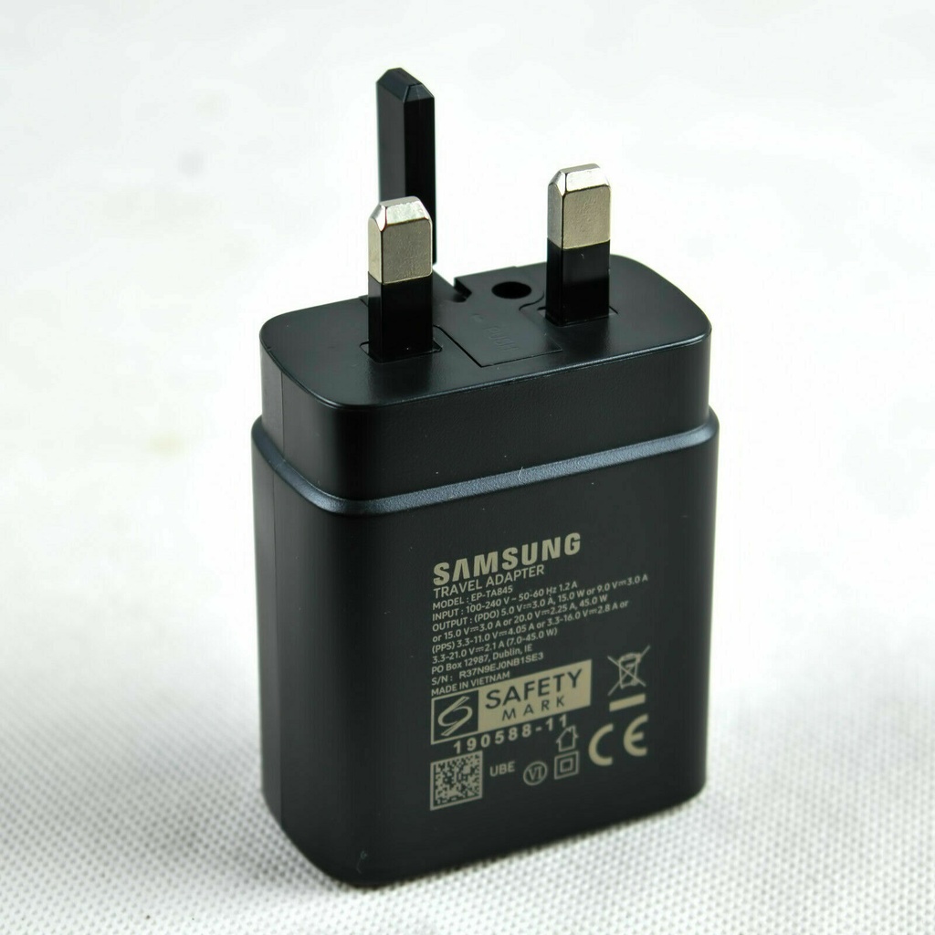 Genuine Samsung EP-TA845 45W Galaxy S21 S20 Super Fast Charger USB-C Cable 5A