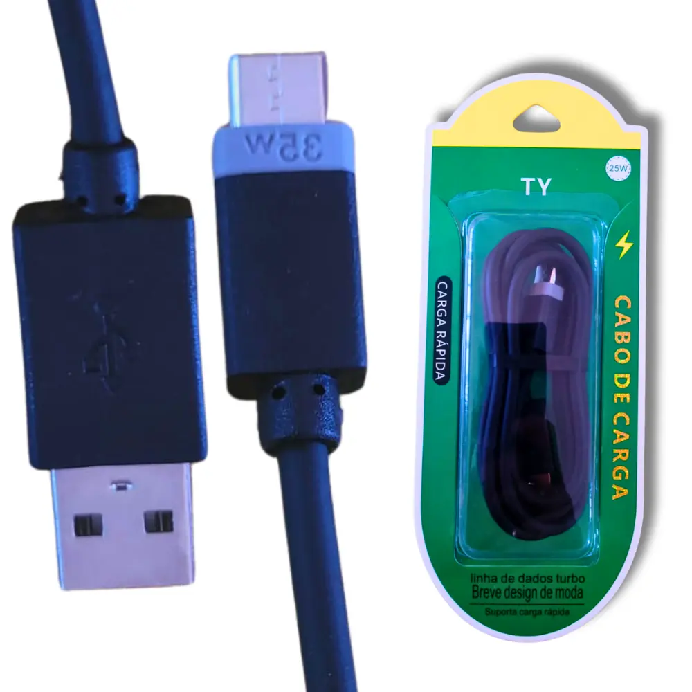 CABO CARTELA TYPE-C 1M - 2.5A 
