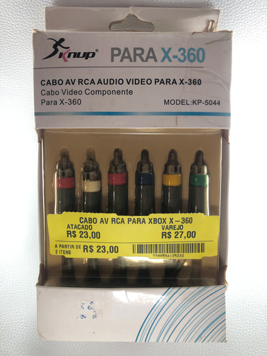 CABO AV RCA PARA XBOX X-360