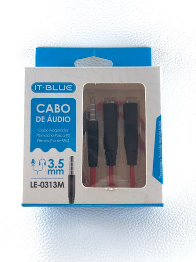 ADAPTADOR P3 FÊMEA PARA 2 P2 IT-BLUE