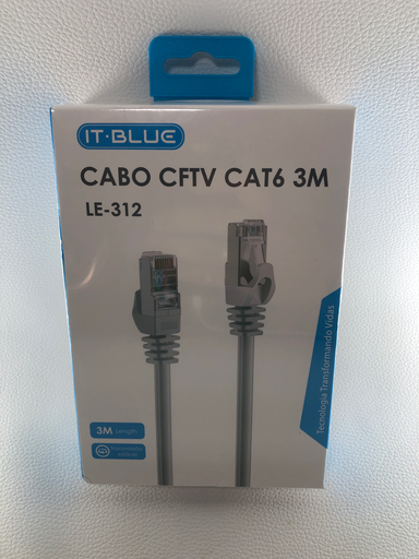 CABO DE REDE CAT6 3M IT-BLUE