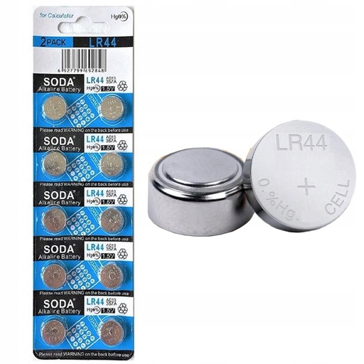CARTELA DE BATERIA TMI BATERIA 1.55V AG13 357A CX44 LR44W