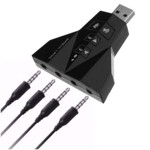 ADAPTADOR De Som USB 2.0 Externo 7.1 Canais Xt-2031 - Xtrad
