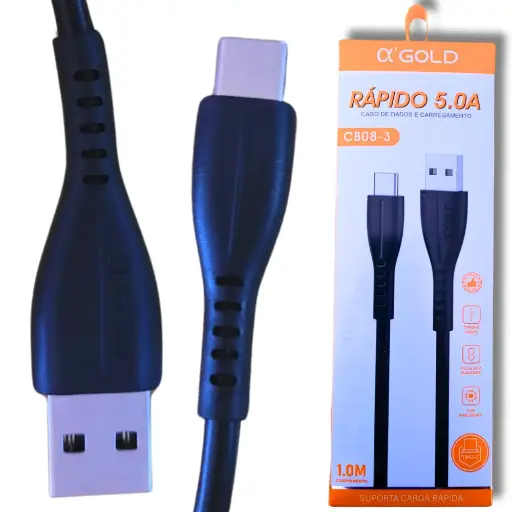 [CABO A'GOLD TYPE-C] CABO KINGO TYPE-C 1M - 2.1A